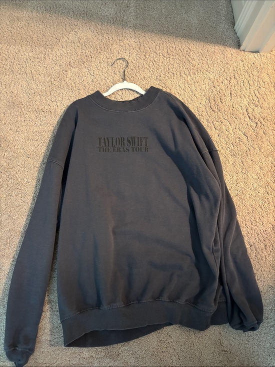 Taylor Swift Tops - Taylor Swift Black Crewneck Sweatshirt with Subtle Logo